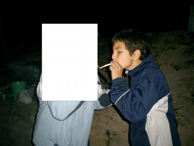 fijaos en el fumador (el cigarro al reves)